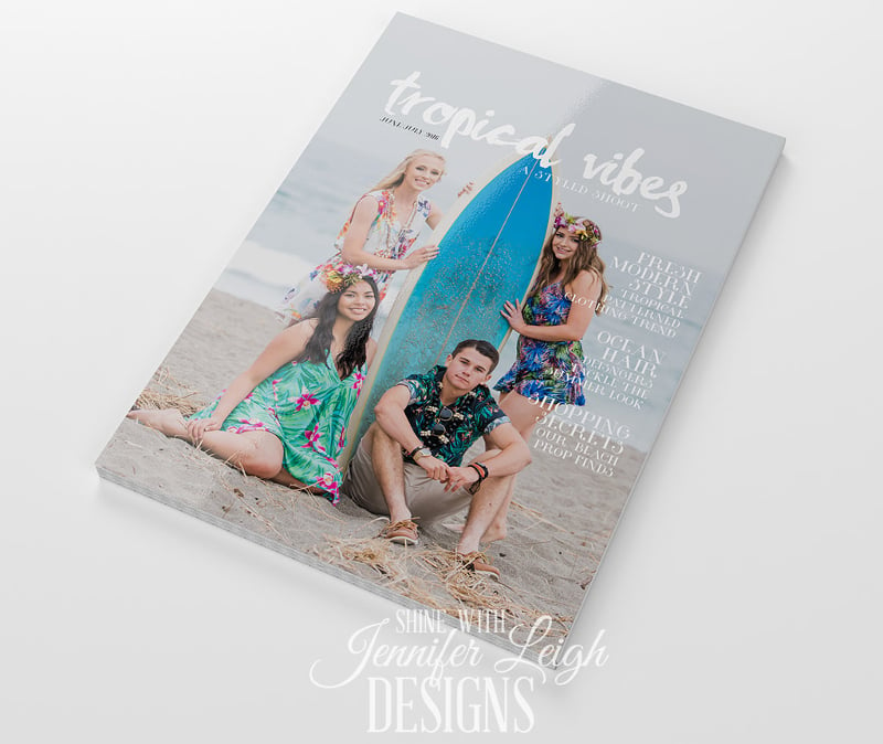 model magazine design
