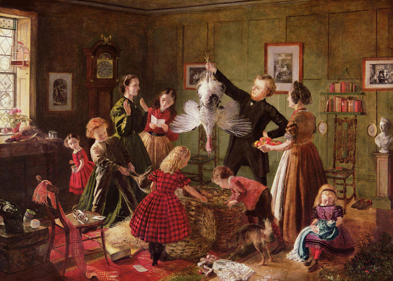 classic thanksgiving painting