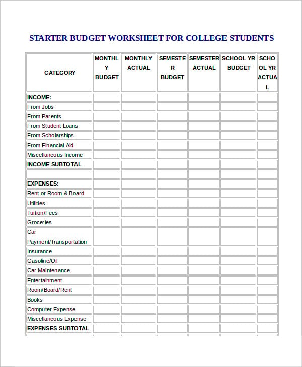 budget-worksheet-for-university-students