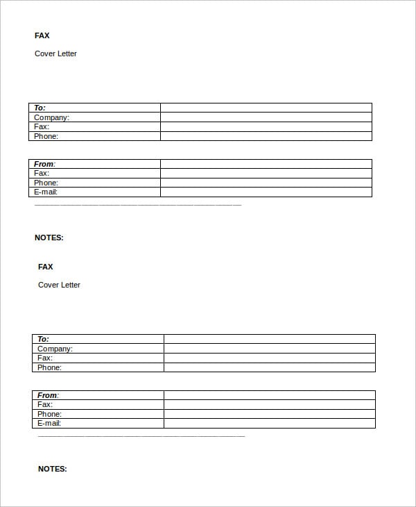 word fax template 12 free word documents download