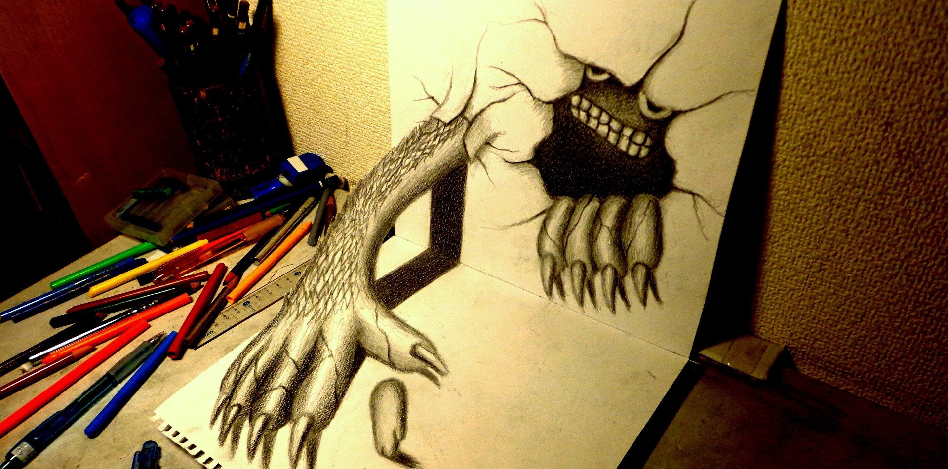 31+ Awesome 3D Pencil Drawings for Inspiration