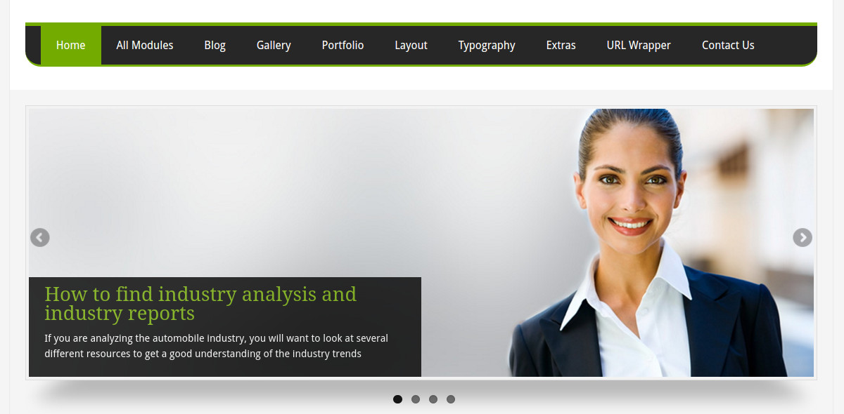 beautiful responsive modx theme
