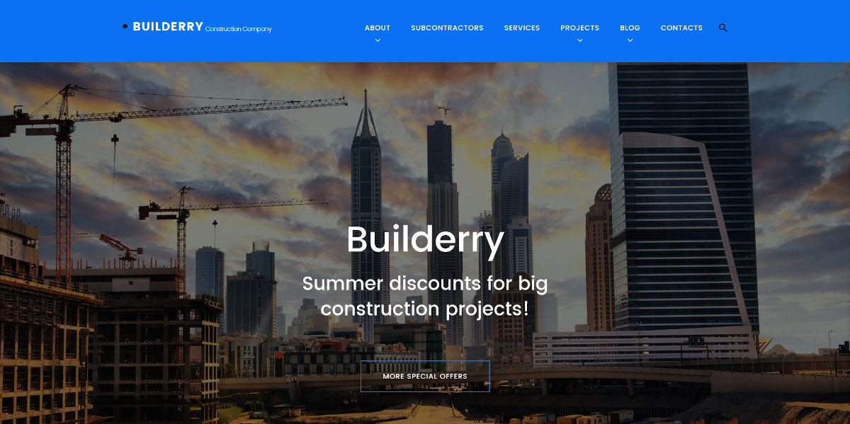 construction bootstrap wordpress theme