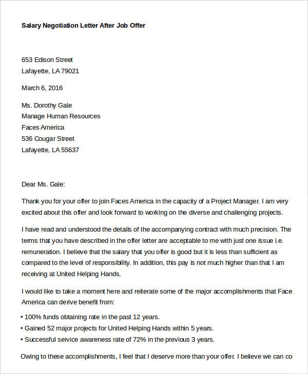 Job Offer Letter 9+ Free Sample, Example, Format Free & Premium Templates