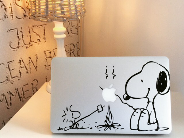 snoopy macbook sticker