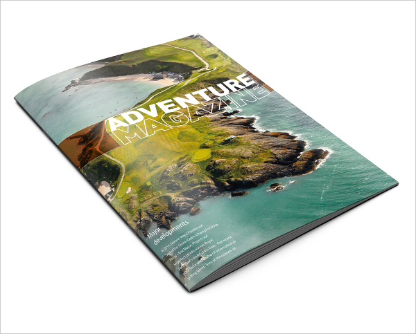 adventure magazine brochure