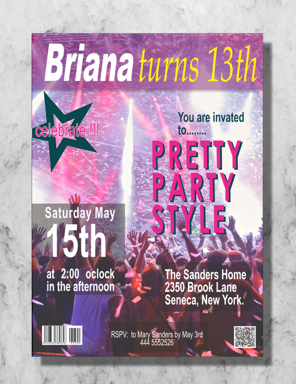 party magazine cover