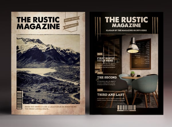 the rustic magazine cover