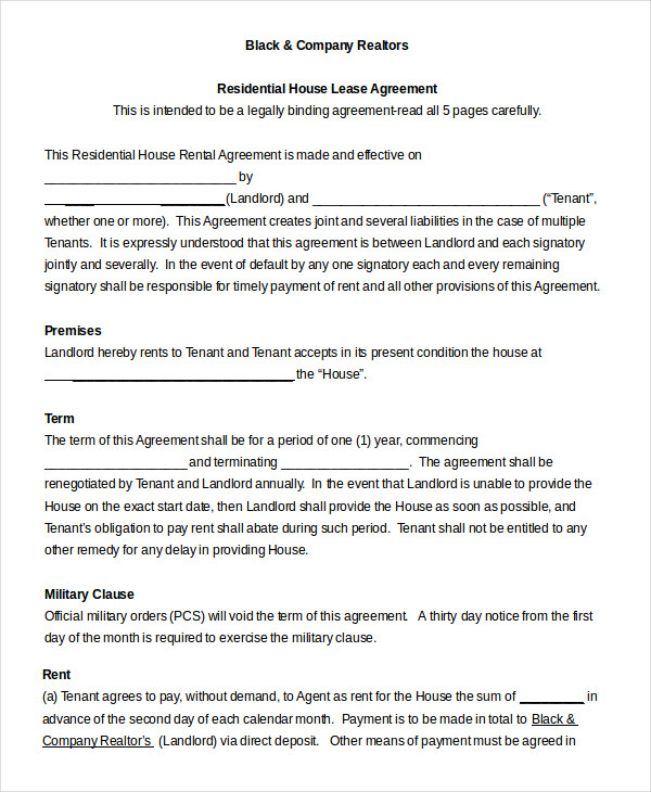 Free Rental Agreement Template - 24+ Free Word, PDF Documents Download