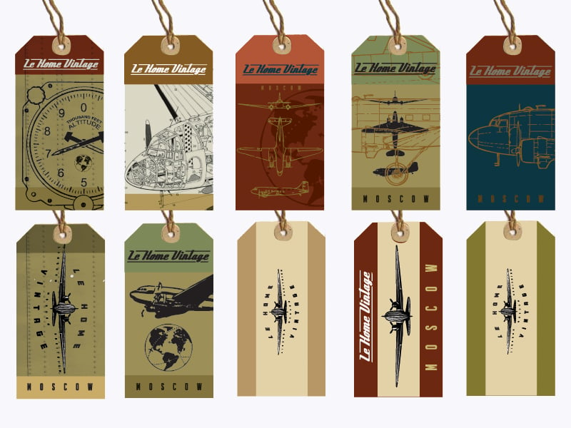 20 vintage labels and tags free premium templates