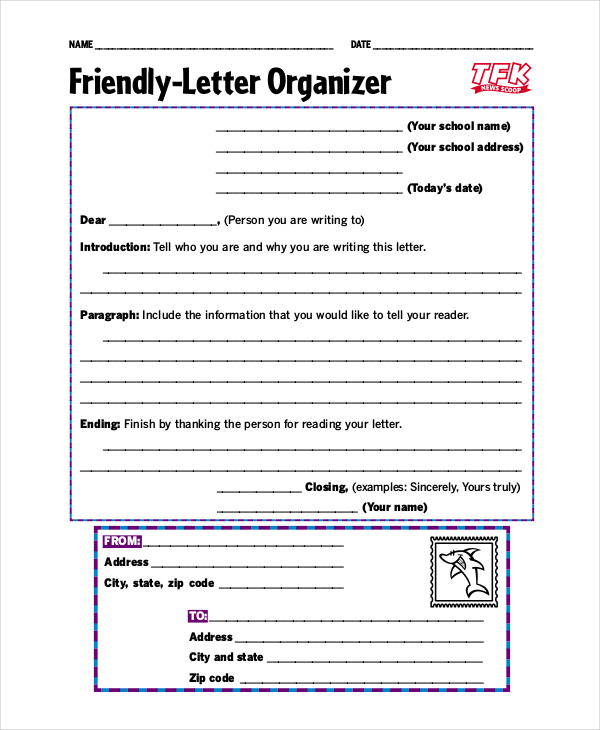 18 Friendly Letter Format Sample Example Format