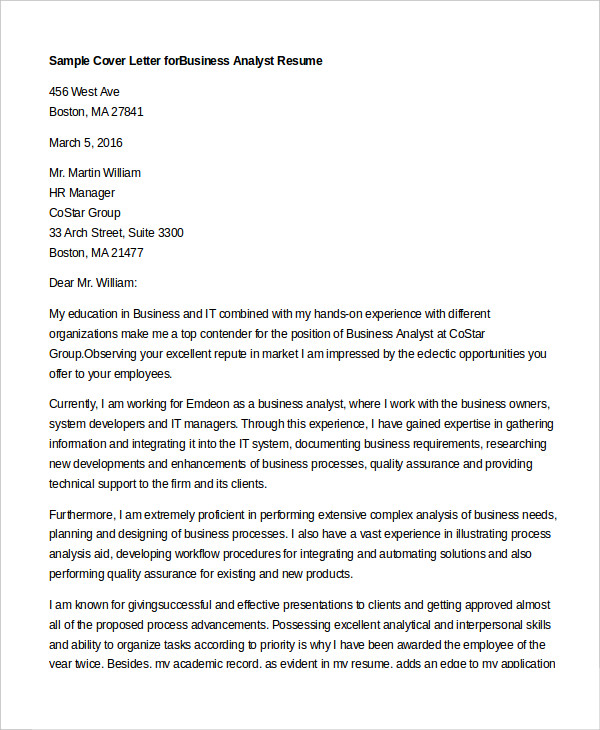 Cover Letter - 13+ Free Sample. Example, Format | Free & Premium Templates