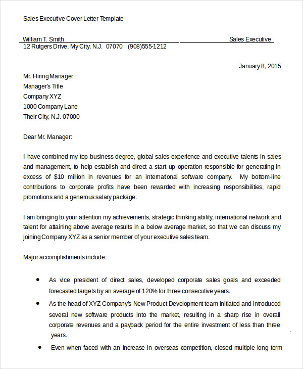 Cover Letter - 13+ Free Sample. Example, Format