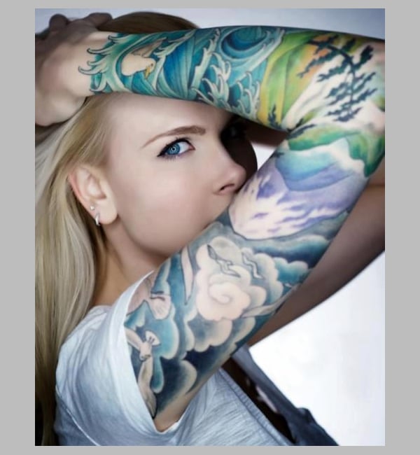 beautiful girl latest design tattoo