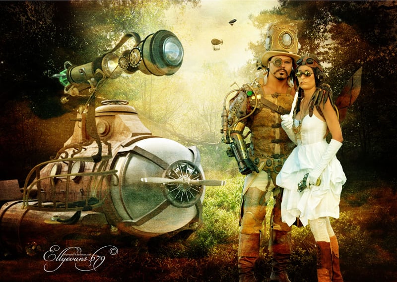 digital art steampunk artwork