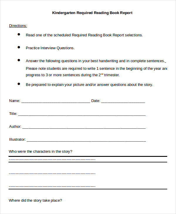 Book Report Template 10 Free Word PDF Documents Download Book Report Template 10 Free Word PDF Documents Download