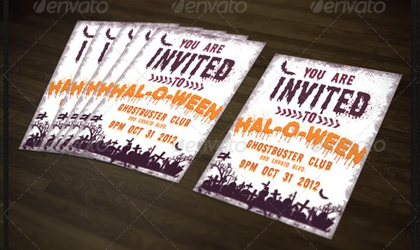 halloween party invitation template
