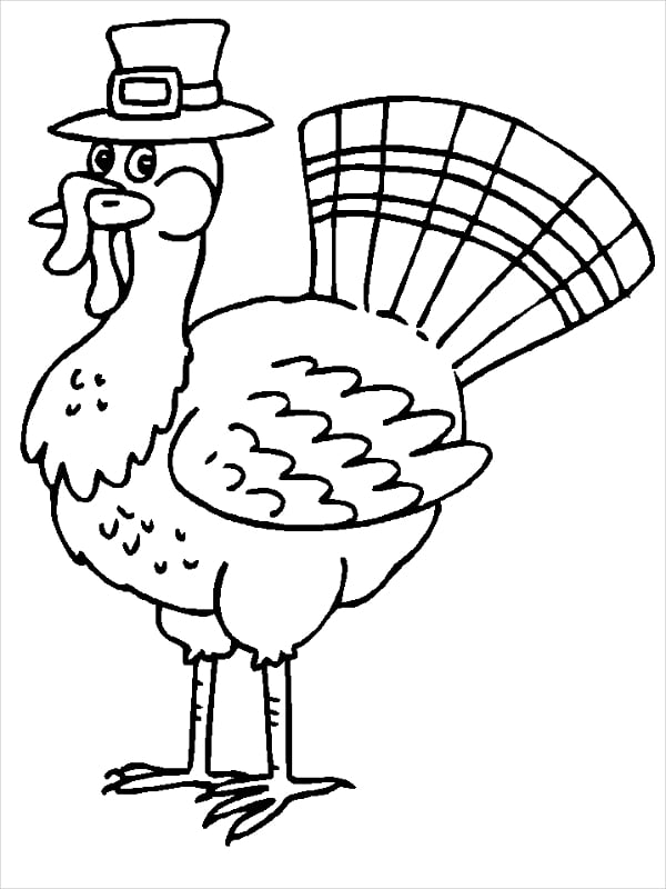 turkey pilgrim coloring pages template