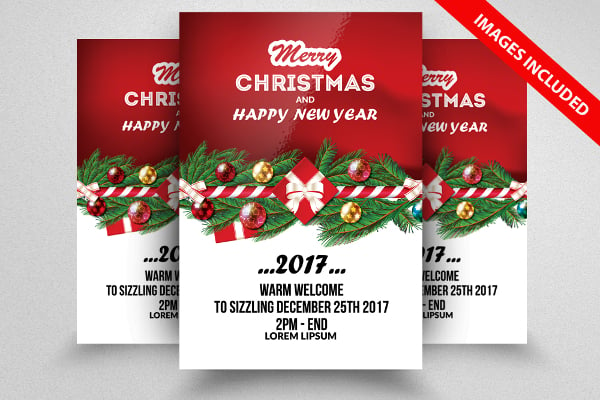 christmas event flyer template