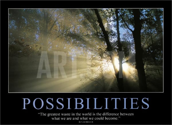 possibilities motivational poster