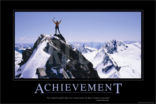 achievement motivational poster