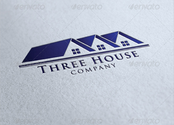 three house company logo
