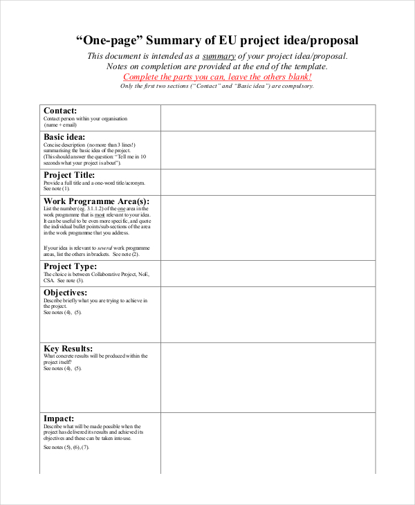 Project proposal Template