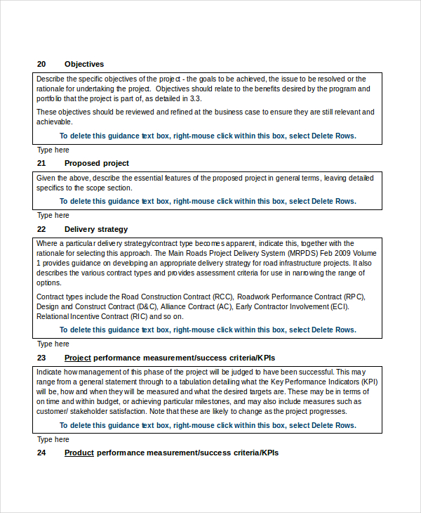 business project proposal template