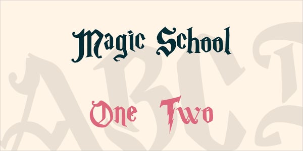 magic school font family