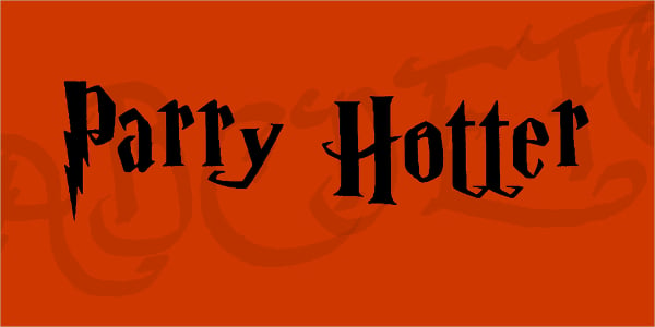 parry hotter font