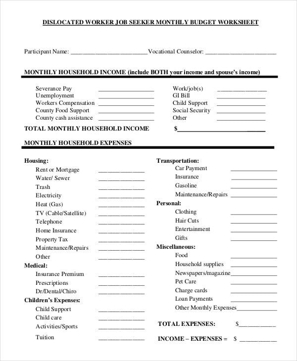 dislocated-worker-monthly-budget-worksheet