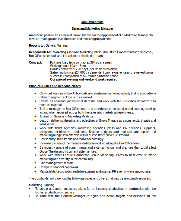 Automotive Assistant Sales Manager Job Description / Sales Careers Options Job Titles And Descriptions : Job summary job overview successful examples resources.