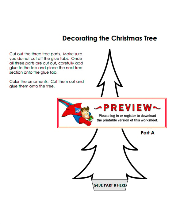 paper christmas tree template2