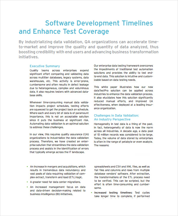 software development timeline template