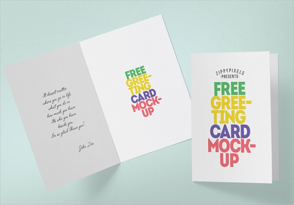 design greeting card mockup