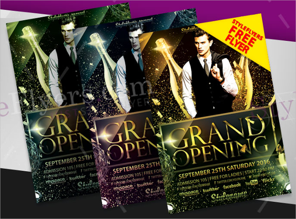 grand opening psd flyer
