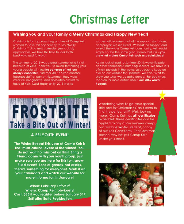 Christmas Letters - 16+ Free PDF Documents Download