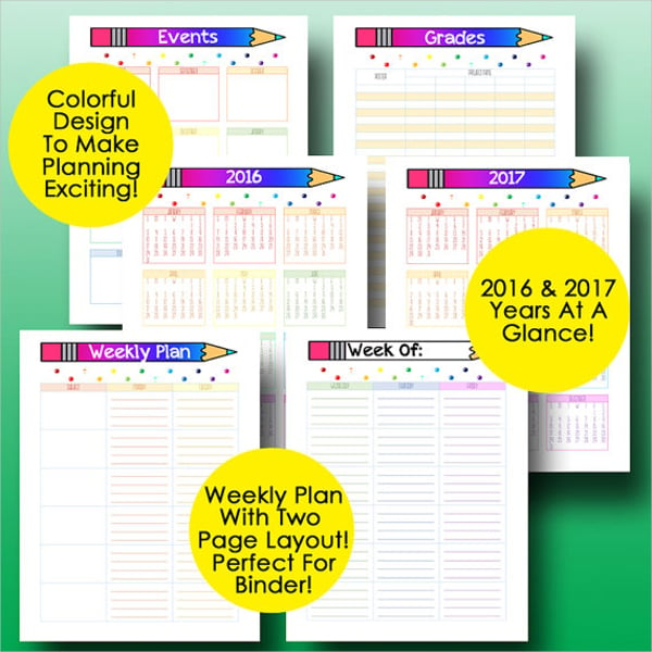 lesson plan calendar template