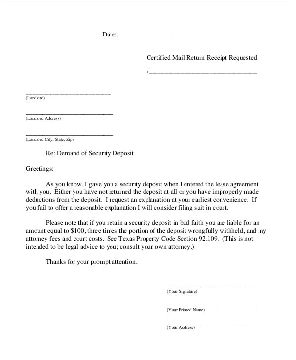 security-deposit-demand-letter