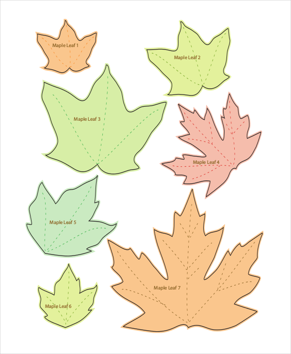 Free Printable Maple Leaf Patterns - Large, Medium & Small Templates - What  Mommy Does