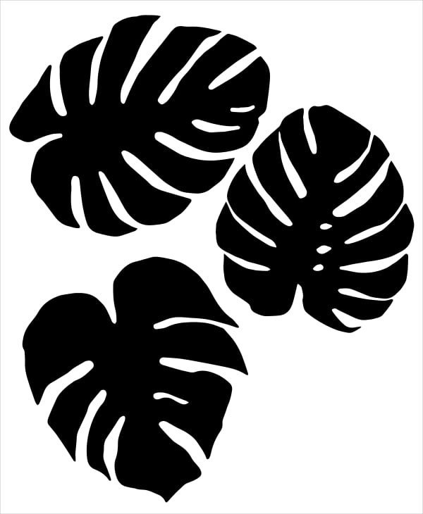  Free Printable Tropical Leaf Template Minimalist Blank Printable