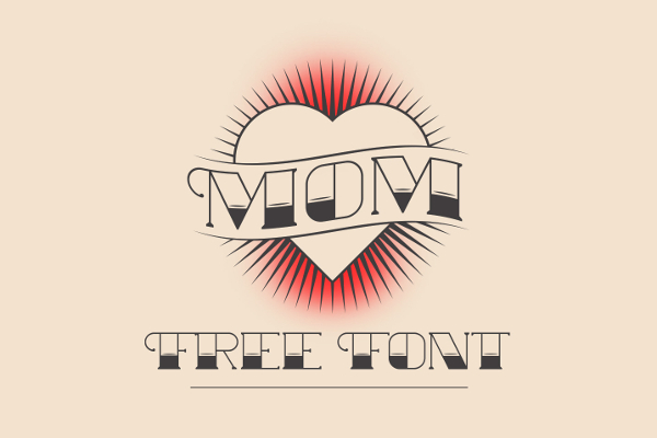 mom free tattoo font