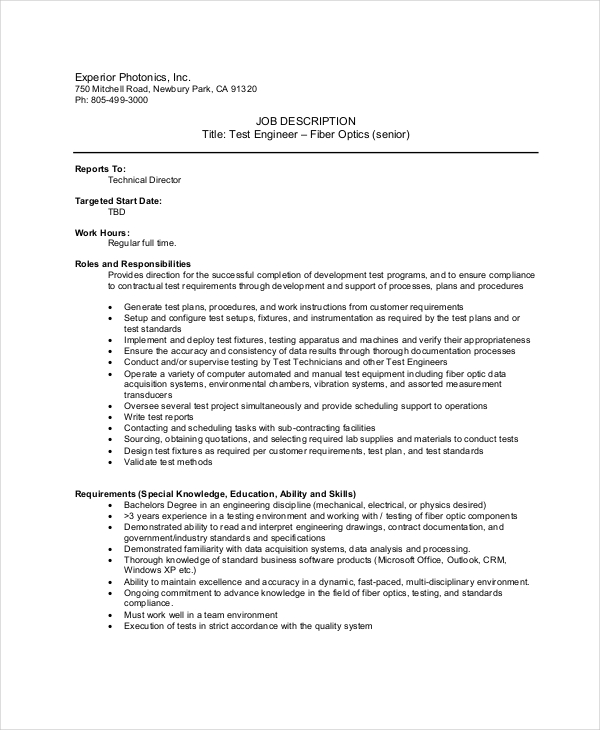 14+ Free Software Engineer Job Description Templates - Pdf, Doc | Free &  Premium Templates