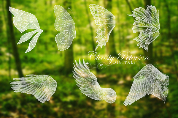 fairy wings photoshop brushes