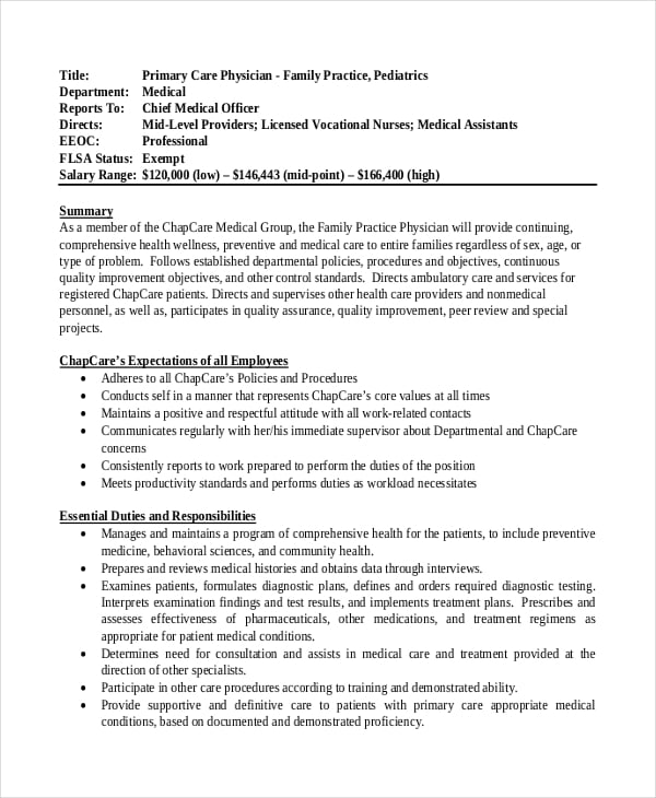 Pediatrics nurse practitioner job description