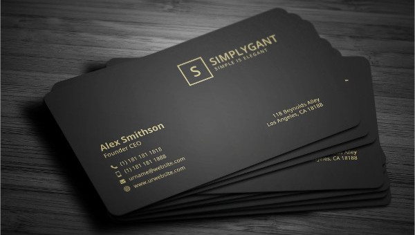 29 Examples Of Luxury Business Card Templates PSD Word Pages 