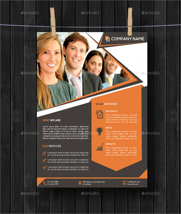 company business flyer template
