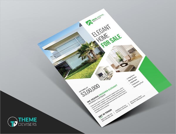 real estate business flyer template