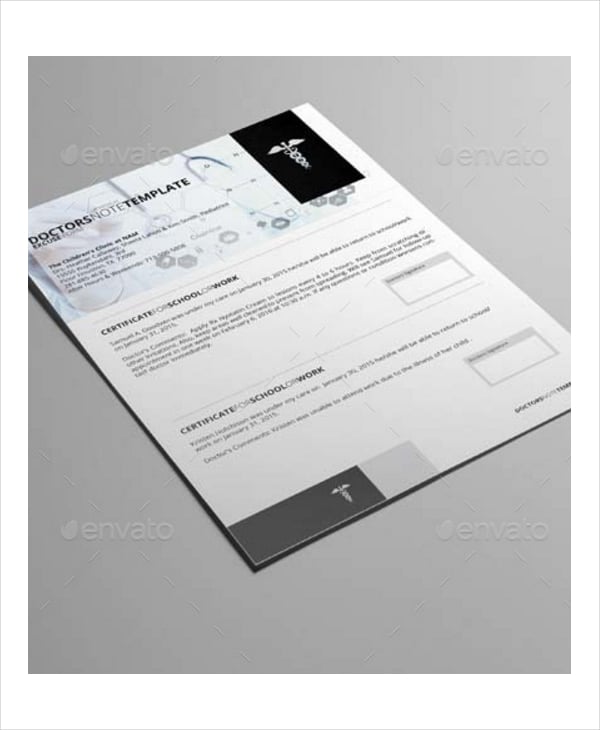printable doctors note template