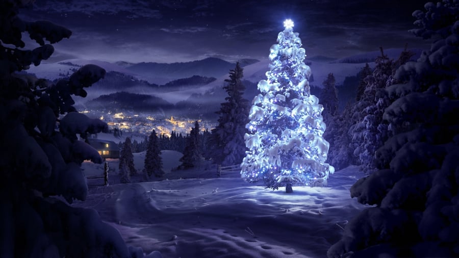snow flake christmas tree
